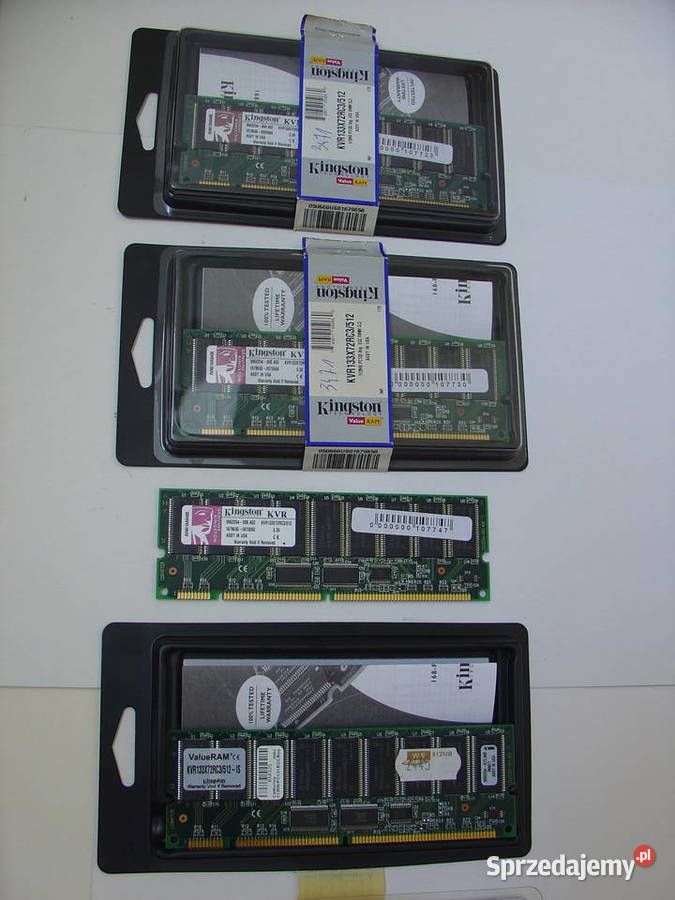 Pamięć Ram Kingston KVR133X72RC3512 komplet 4 KINGSTON łódzkie Łódź sprzedam