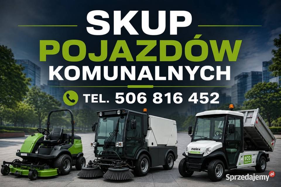 SKUP ZŁOMOWANIE POJAZDÓW KOMUNALNYCH TRAKTORKÓW usługa