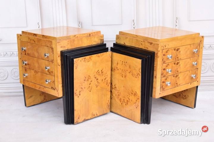 Dwie Komody Art Deco Stolik Nocny Szafki Szafy 3 Kraków