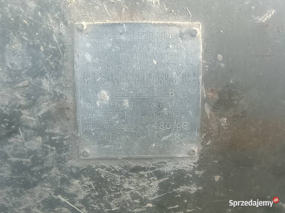 Sprzedam betoniarkę 150 l Tomaszów Mazowiecki sprzedam