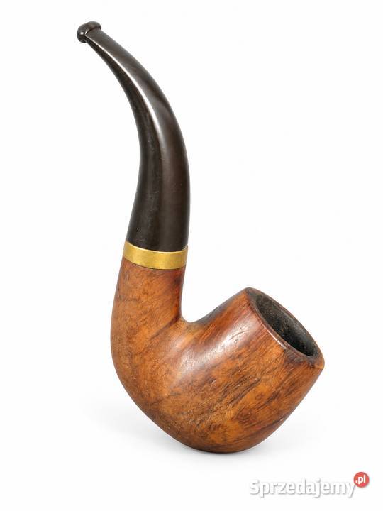 Klasyczna drewniana fajka tytoniowa vintage Poddębice