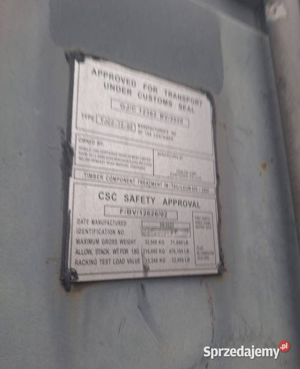 Kontener morski 12 metrowy 40DC sprzedam