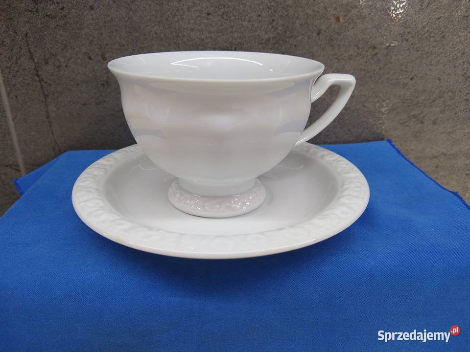 Filiżanka spodek Rosenthal Biała Maria Classic wielkopolskie