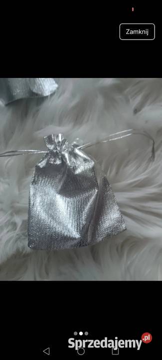 Woreczki na prezenty 13 sztuk srebrne Krosno