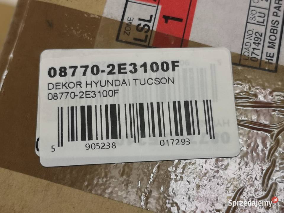 ZESTAW RAMKA KONSOLI ŚRODOWEJ HYUNDAI TUCSON Motoryzacja lubelskie