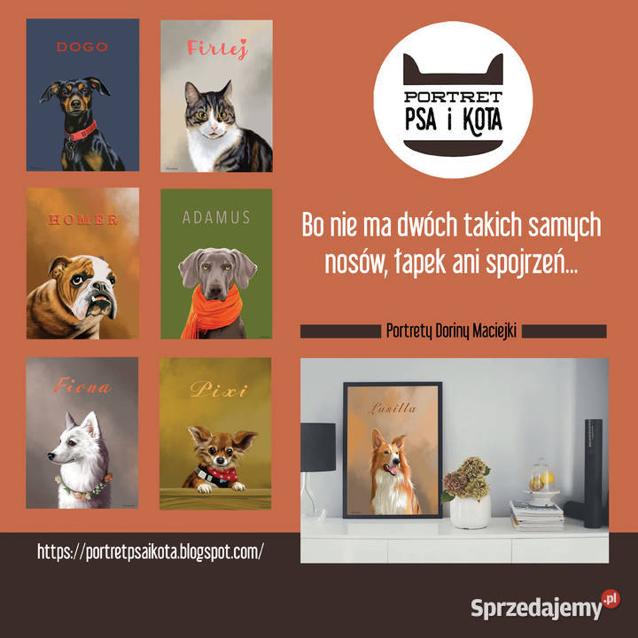 Portret psa i kota Poznań