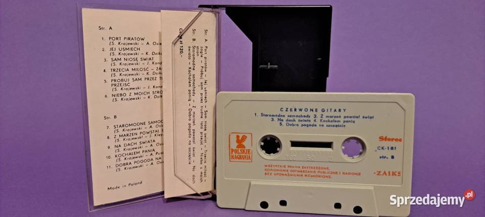 Czerwone Gitary Port Piratów KASETA 1976 małopolskie Kraków sprzedam