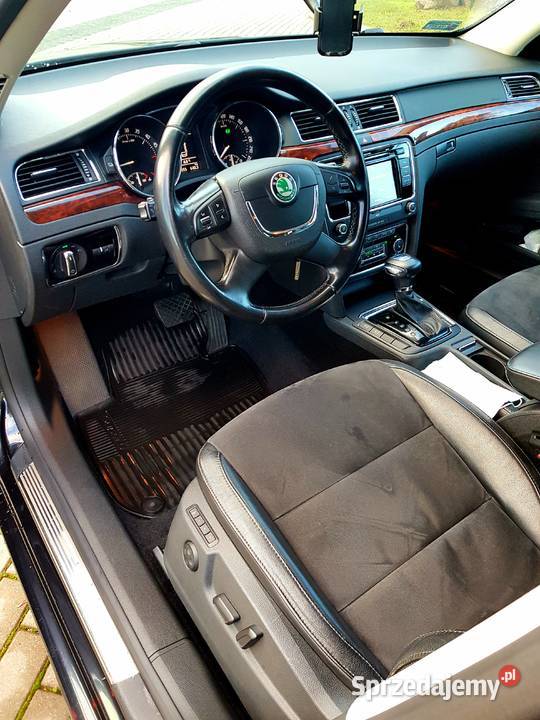 koda Superb Skoda Superb II Platinium 20 tdi DSG światła do jazdy dziennej Pruszcz Gdański