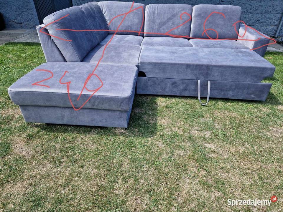 Naroznik z funkcją spania i pojemnikiem Meble Sokolniki