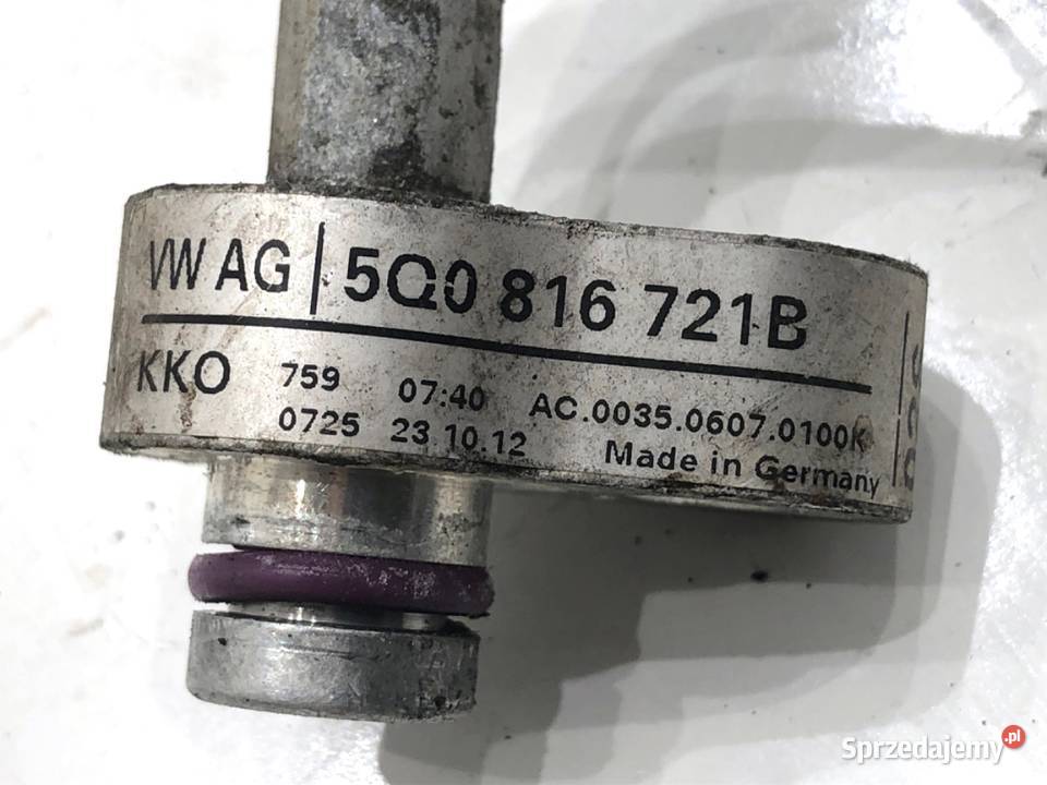 RURKA KLIMATYZACJI SEAT LEON III 5Q0816721B 20 osobowe Części samochodowe