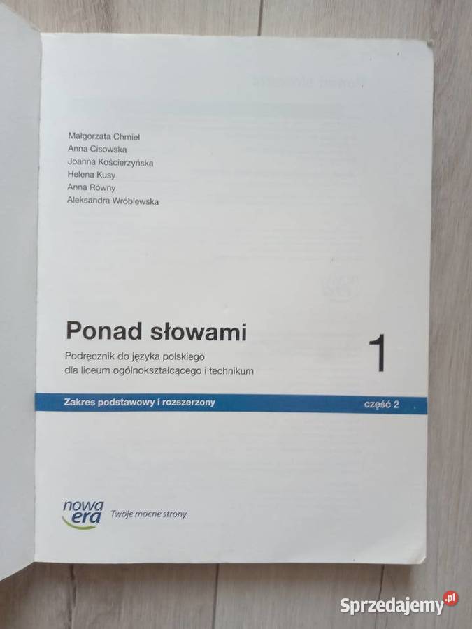Ponad słowami 1 tradycyjny podręcznik pomorskie