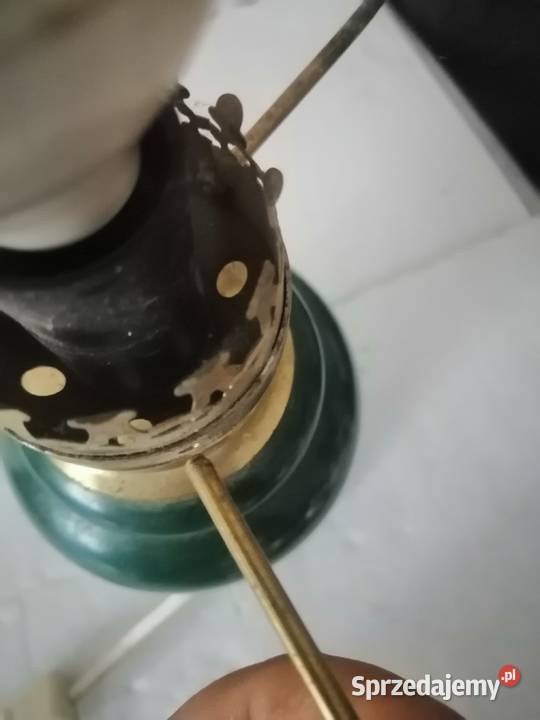 stara lampa szklana stolowa vintage retro Legnica