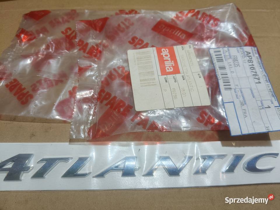 Aprilia Atlantic emblemat logo napis Dębica sprzedam