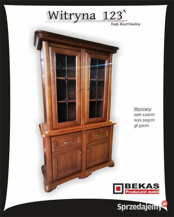 Stylowy Kredens Witryna 123 Stylizowana Dąb dolnośląskie Wrocław sprzedam