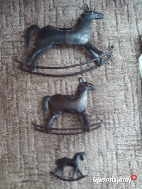 Zestaw Metalowych Koni na Biegunach Kalisz
