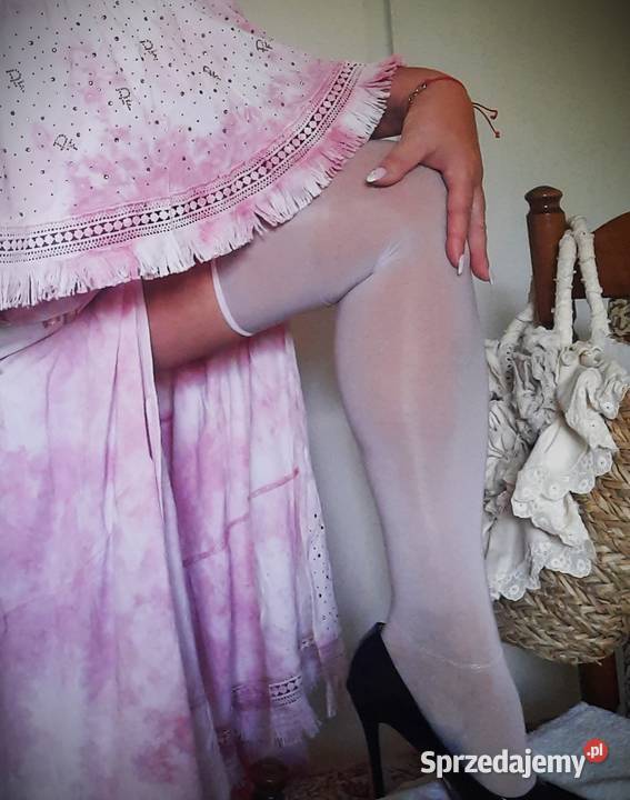 pończochy różowe olejowe Inna marka Warszawa