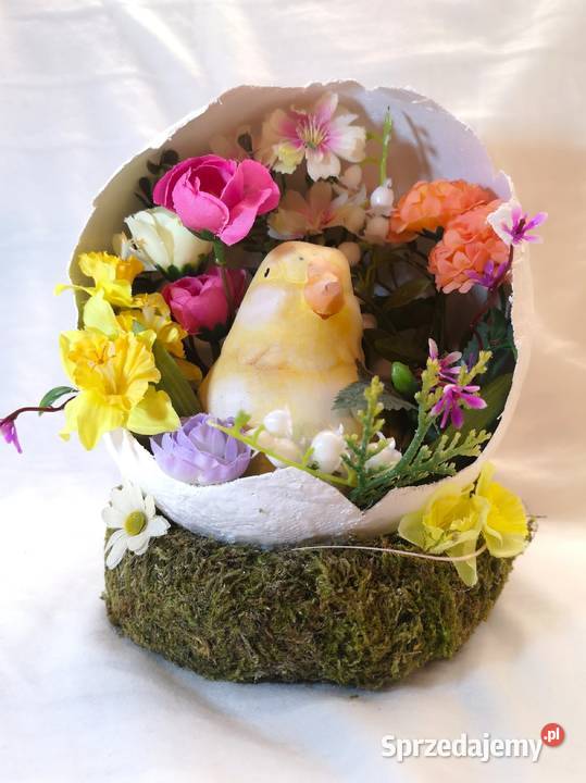 Stroik Wielkanocny kurczątko w skorupce jajka Kielce