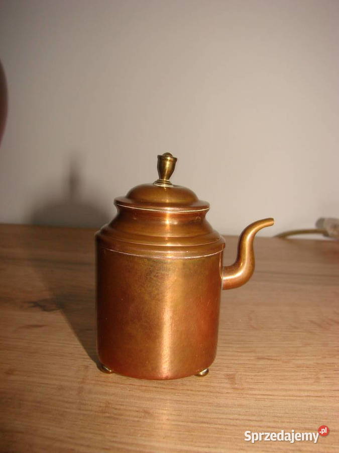 mały miedziany czajniczek pomorskie Pruszcz Gdański