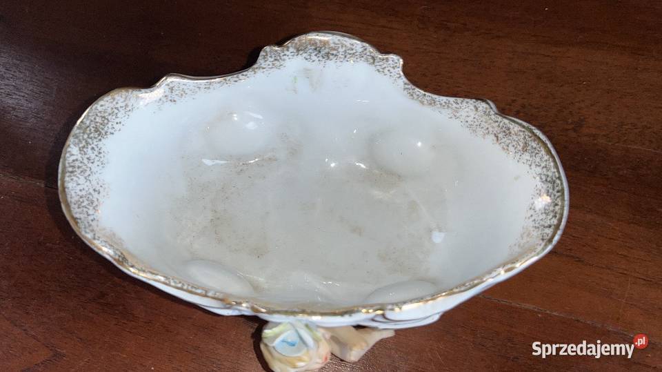 Patera z aniołami dwóch stronach Na nóżkach Syg pomorskie Gdańsk