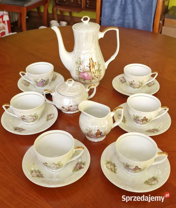 Ekskluzywny Serwis Kawowy Porcelana B wielkopolskie Poznań