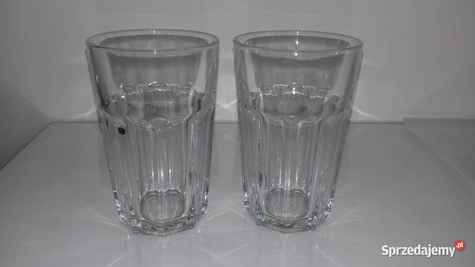 Szklanki kufle kubki 2 sztuki nowe przezroczysty Akcesoria kuchenne zachodniopomorskie Kołobrzeg