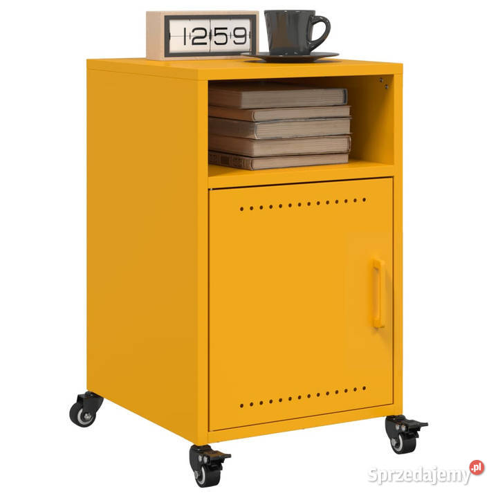 Szafka nocna musztardowa 36x39x59 stal WM846722 Meble Warszawa sprzedam