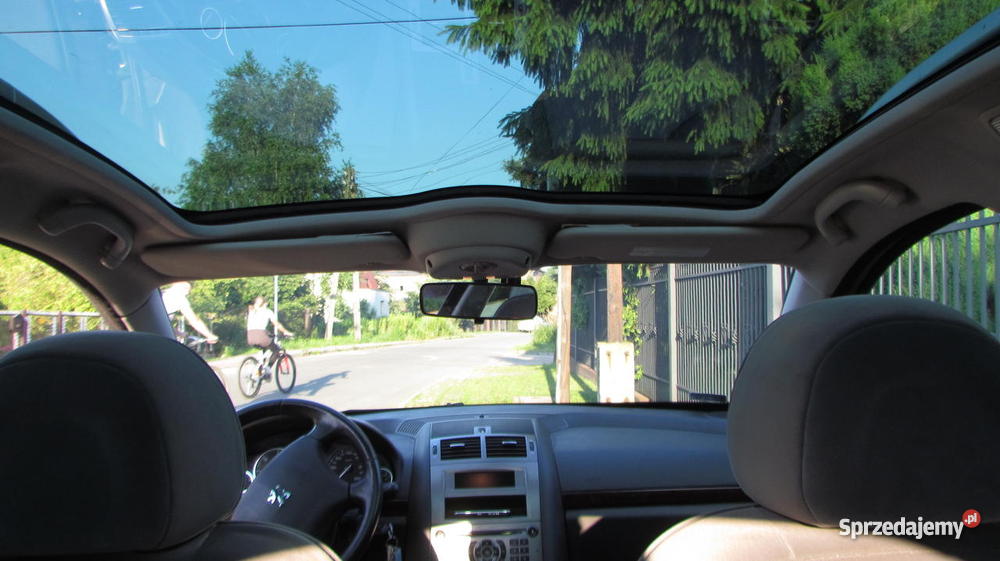 PEUGEOT 407 SW PANORAMA 20 HDI czarny śląskie Ruda Śląska