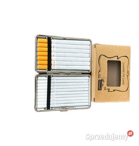 Niebieska Papierośnica SLIM Metalowe Pudełko na Ostrowy nad Okszą sprzedam