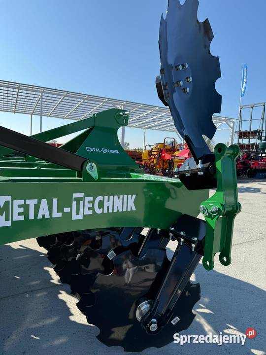 2 Brona talerzowa MetalTechnik 30m wał daszkowy Wołów
