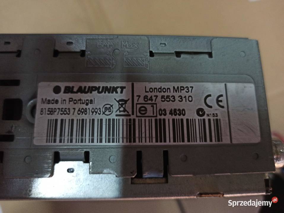 Radio samochodowe używane Blaupunkt London MP37 osobowe Częstochowa sprzedam