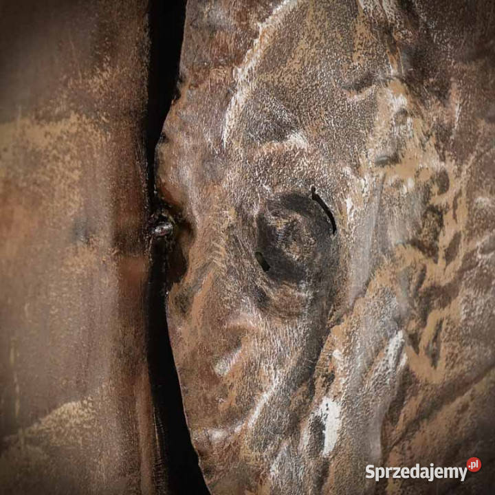 Obraz metalowy 3D LOFT NATURA SŁOŃ 2 100x100 Chmielnik