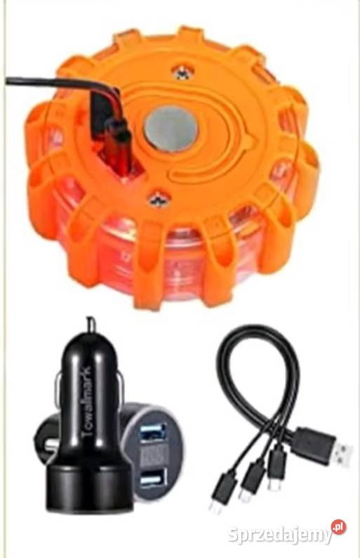 Światło drogowe LED 3 Ładowanie USB na magnesie Pabianice