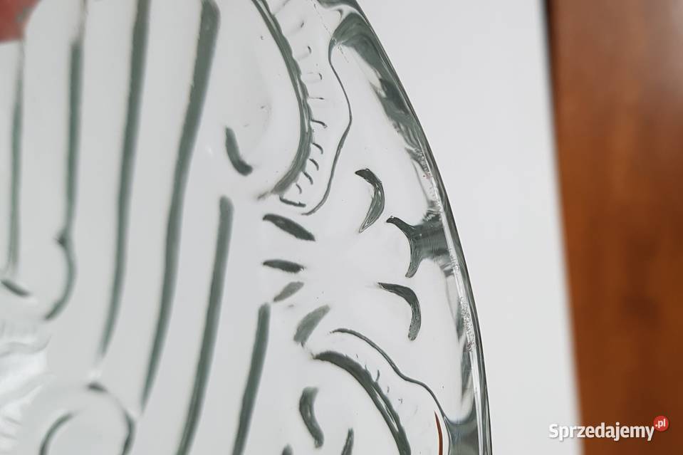 Owocarka Jabłuszka Zawijasy Ząbkowice szkło PRL Dąbrowa Górnicza