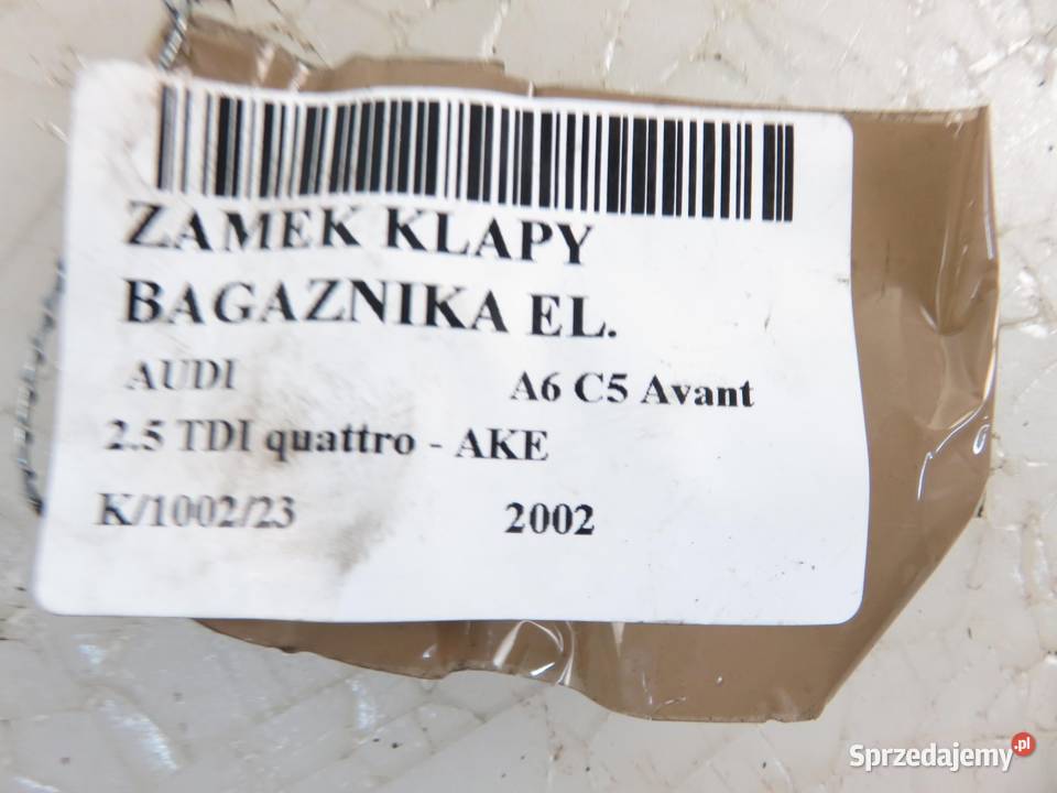 ZAMEK KLAPY AUDI A6 C5 Avant 4B9877505M osobowe