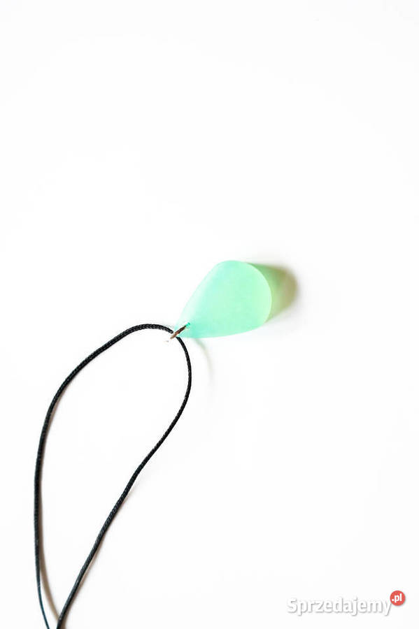 Zielony wisiorek łezka handmade 25 jasny prosty mazowieckie Warszawa