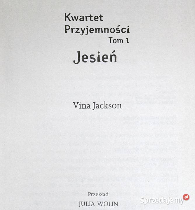 Kwartet przyjemności Jesień Tom 1 Vina Jackson Chełm