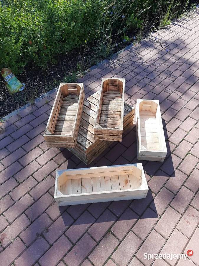 Skrzynka drewniana 10 tzw doniczka 6020135 Rawa Mazowiecka sprzedam