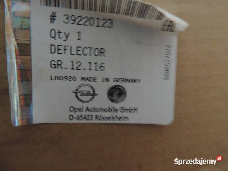 PODSZYBIE GÓRNE OPEL INSIGNIA B 39220123 NOWE sprzedam