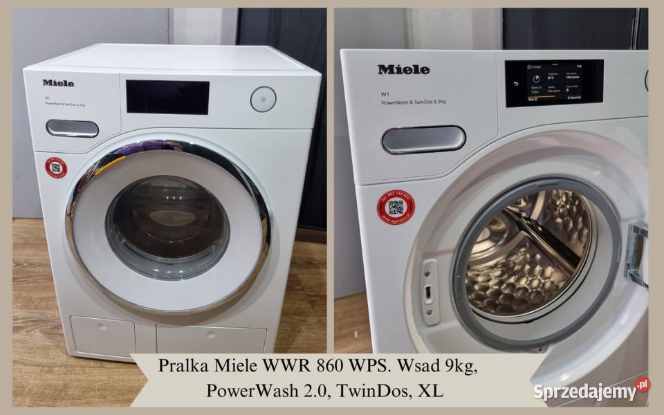 Zestaw Miele Pralka W1 WWR 860 WPS Suszarka T1 AGD Gdańsk