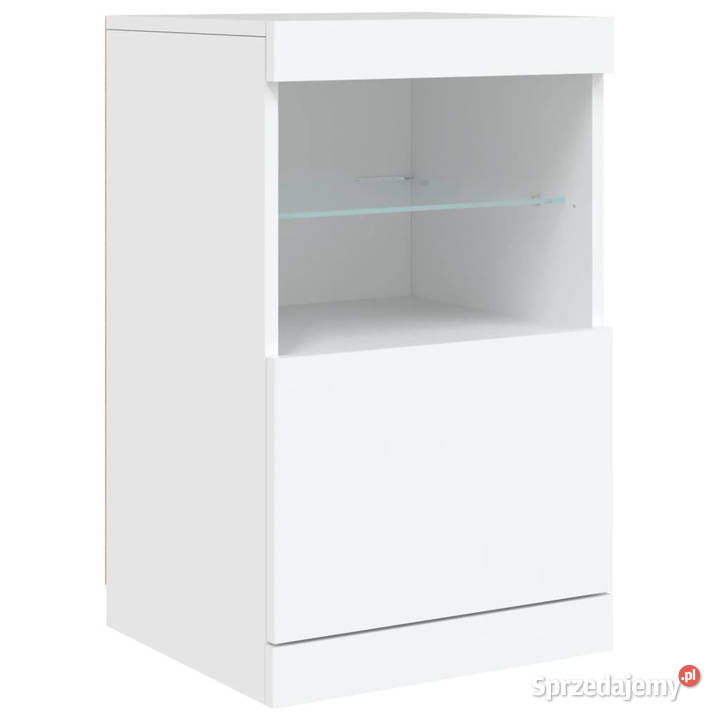 Szafka z oświetleniem LED biała 164x37x67 Warszawa