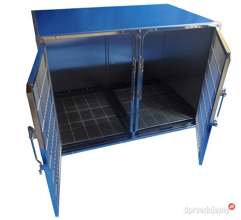 Zestaw klatek weterynaryjny zwierząt stal