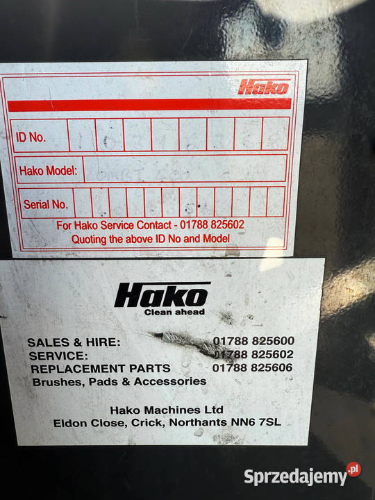 zamiatarko szorowrka Hako POWERBOSS PB45LP LPG Działoszyn