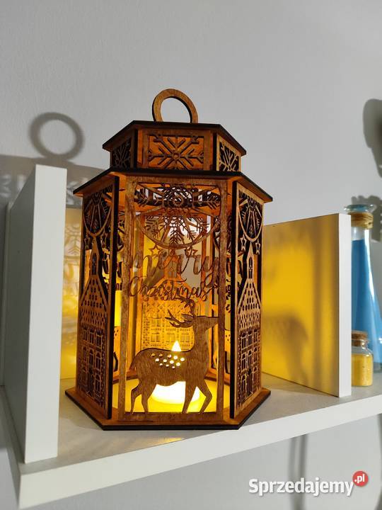 Drewniany lampion świąteczny Różne wzory i Wrocław sprzedam