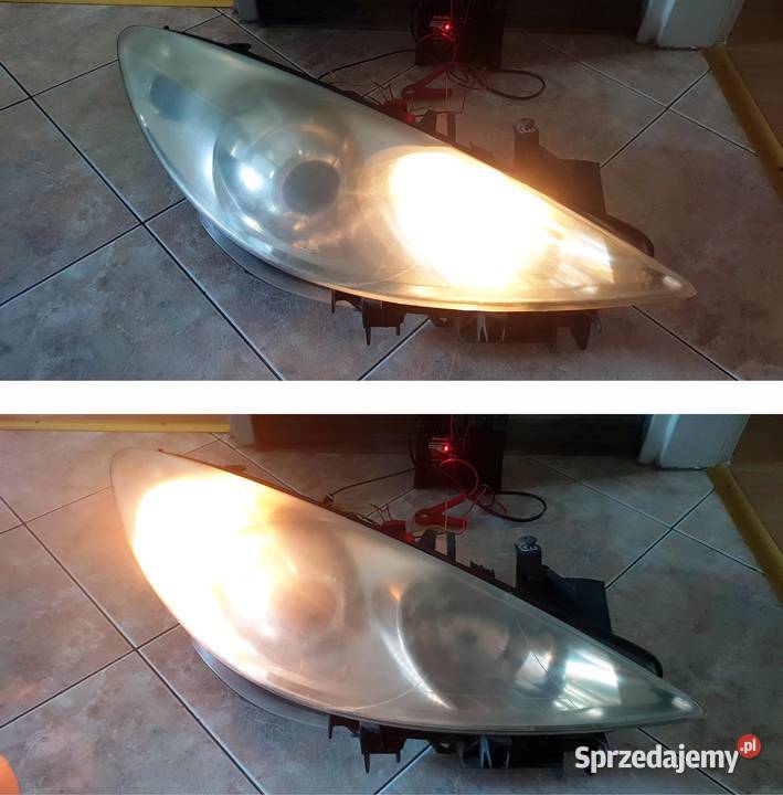 Peugeot 307 lift lampy przód przednie soczewka łódzkie Kutno