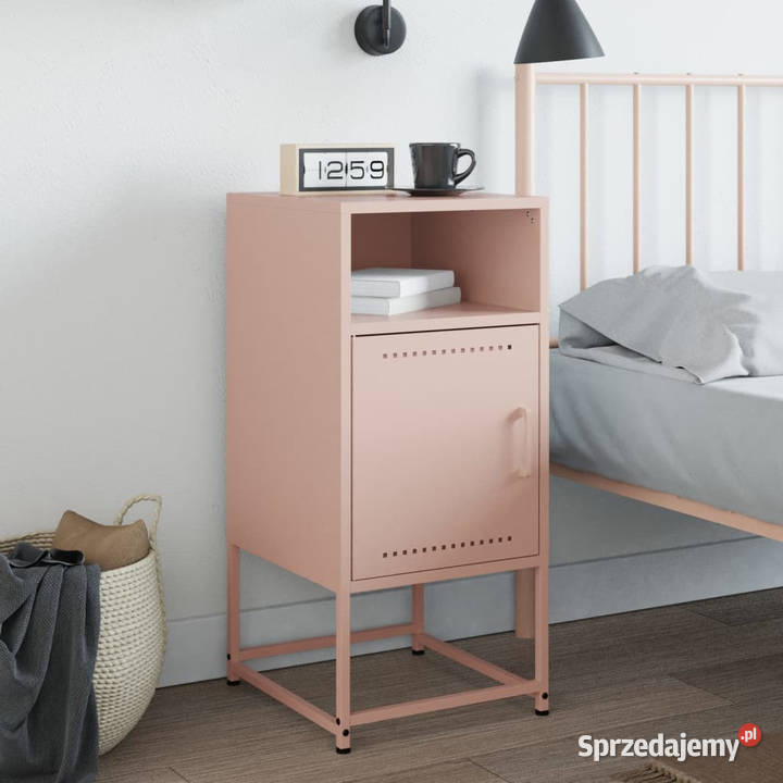 Szafka nocna różowa 36x39x78 stal WM846568 Warszawa sprzedam