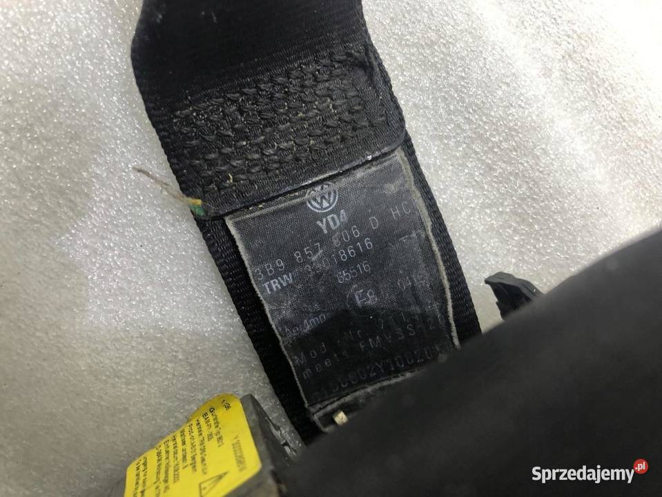 PAS PRAWY TYŁ VOLKSWAGEN PASSAT B5 3B9857806D wielkopolskie