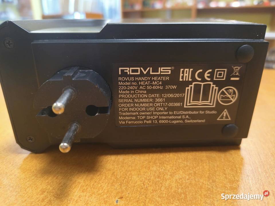 Rovus Handy Heater Grzejnik Elektryczny 370W