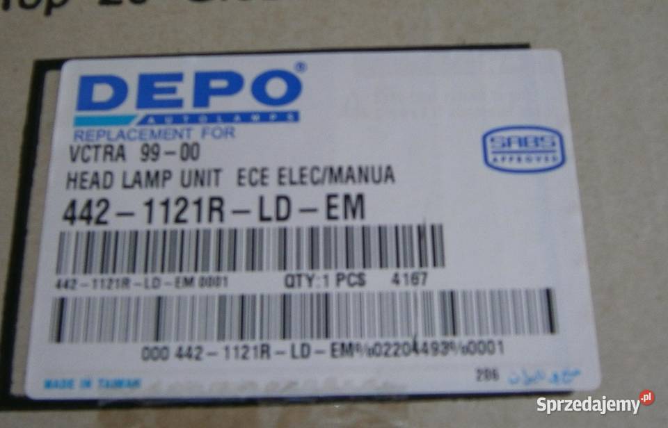 LAMPA PRZEDNIA LEWA PRAWA OPEL VECTRA B LIFT Oświetlenie mazowieckie Wiązowna