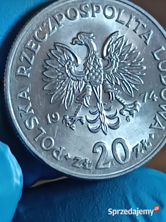 Sprzedam trzecie 20 zl 1974 r Nowotko Mały Orzeł Numizmatyka Chełm