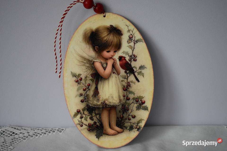 Zawieszka decoupage rękodzieło ozdoba prezent Warszawa